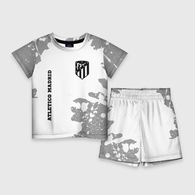 Детский костюм с шортами 3D с принтом Atletico Madrid Sport на темном фоне в городе Новоалтайск,  |  | atletico | atletico madrid | club | football | logo | madrid | paint | sport | атлетико | брызги | клуб | краска | лого | мадрид | мяч | символ | спорт | футбол | футболист | футболисты | футбольный