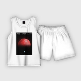 Детская пижама с шортами хлопок с принтом Red Super Giant  Красный Сверхгигант (Space Collections) в городе Новоалтайск,  |  | 0x000000123 | ambient | blue giant | giant | nebula | space | unknown | космический корабль | космос | пришельцы | ракета