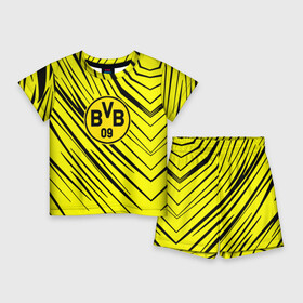 Детский костюм с шортами 3D с принтом borussia  боруссия  абстрактный фон желтый в городе Новоалтайск,  |  | borussia | fc | football | football club | sport | боруссия | спорт | спортивные | униформа | фирменные цвета | фк | футбол | футбольный клуб