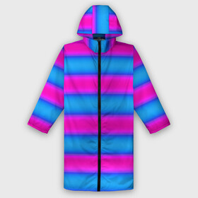 Дождевик унисекс 3D с принтом striped pattern яркий неоновый полосатый узор в городе Новоалтайск,  |  | neon | striped pattern | горизонтальные полосы | полосатый узор | розовые полосы | синие полосы