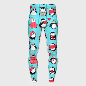 Мужские тайтсы 3D с принтом PENGUINS ON THE POSITIVE в городе Новоалтайск,  |  | animals | bird | black | charming | funny | kid | winter | животные | забавный | зима | малыш | очаровательный | птица | черный