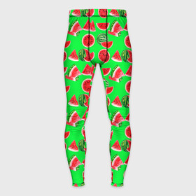 Мужские тайтсы 3D с принтом DELICIOUS WATERMELON в городе Новоалтайск,  |  | арбуз | еда | зеленый | красный | лето | розовый | фрукты