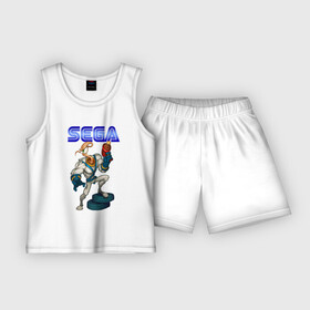 Детская пижама с шортами хлопок с принтом SEGA  Jim в городе Новоалтайск,  |  | 16 bit | 16 бит | earth worm jim | sega | tv video game | бластер | дождевой червь | земляной червяк джим | кольцевой червячок | костюм | логотип | мышцы | сега | сила | тв видео игра