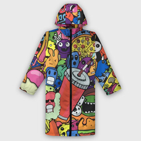 Дождевик унисекс 3D с принтом Fast food pattern  Pop art  Fashion trend в городе Новоалтайск,  |  | burger | donut | eyes | fangs | fashion | fast food | french fries | hot dog | jaw | pattern | pizza | pop art | бургер | глаза | картофель фри | клыки | мода | пасть | паттерн | пицца | пончик | поп арт | хот дог