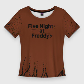 Женская футболка 3D Slim с принтом Five Nights At Freddy s : game в городе Новоалтайск,  |  | at freddys | five nights | five nights at freddys | fnaf | game | games | paint | бонни | брызги | игра | игры | краска | пять ночей | пять ночей с фредди | с фредди | фнаф | фокси | фредди | чика