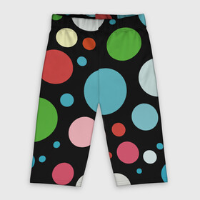 Велосипедки 3D Разноцветные круги на чёрном фоне: в городе Новоалтайск,  |  | circle | color | conposition | fashion | композиция | круг | мода | цвет