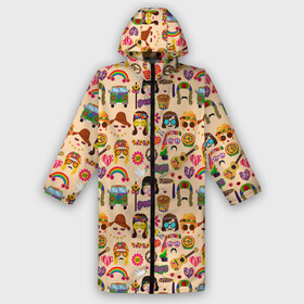 Дождевик унисекс 3D с принтом HIPPIE FASHION в городе Новоалтайск,  |  | beaut | colorful | flower | hipster | love | pattern | retro | style | vintage | woman | world | винтаж | девушка | женщина | инди | красивая | красный | красочный | любовь | мир | мода | психоделический | радужный | ретро | розовый | стиль
