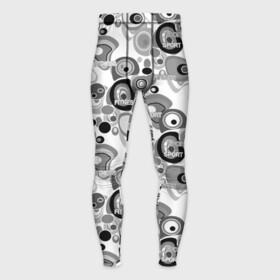 Мужские тайтсы 3D с принтом Black and white sport pattern в городе Новоалтайск,  |  | black and white | fitness | sport pattern | спорт | спортивный узор | фитнес | черно белый