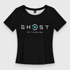 Женская футболка 3D Slim с принтом Ghost of Tsushima карта в городе Новоалтайск,  |  | games | ghost of tsushima | ps4 | ps5 | игры | призрак цушимы