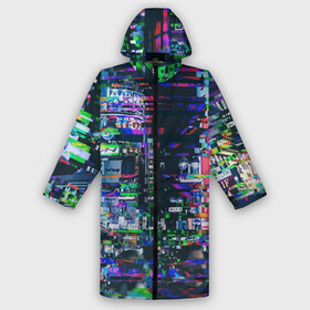 Дождевик унисекс 3D с принтом Ночной город  glitch в городе Новоалтайск,  |  | advertisement | city | glitch | lights | megapolis | night | глитч | город | мегаполис | ночь | огни
