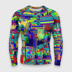 Мужской рашгард 3D с принтом Vanguard fractal pattern в городе Новоалтайск,  |  | abstraction | fashion | fractal | glitch | pattern | vanguard | абстракция | авангард | глитч | мода | паттерн | фрактал