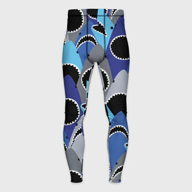 Мужские тайтсы 3D с принтом Пасть акулы  паттерн в городе Новоалтайск,  |  | jaw | pattern | shark | teeth | акула | зубы | пасть | паттерн
