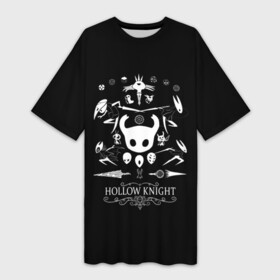 Платье-футболка 3D с принтом Hollow Knight персонажи игры в городе Новоалтайск,  |  | hollow knight | the knight | детская | для детей | игра | компьютерная игра | королевство | рыцарь | темный рыцарь | холлов кнайт | холов кнайт | экшен