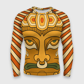 Мужской рашгард 3D с принтом Polynesian tiki CALM в городе Новоалтайск,  |  | africa | bora bora | fiji | hawaii | island | nature | ocean | polynesia | samoa | tahiti | tiki | африка | гаваи | истукан | лето | орнамент | острова | пляж | полинезия | серфинг | тики | тропики | туризм | этнический