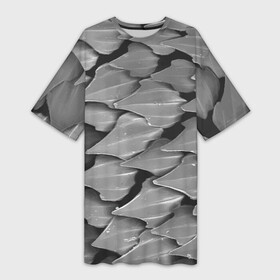 Платье-футболка 3D с принтом Кожа акулы  броня в городе Новоалтайск,  |  | armor | pattern | shark | skin | texture | акула | броня | кожа | паттерн | текстура