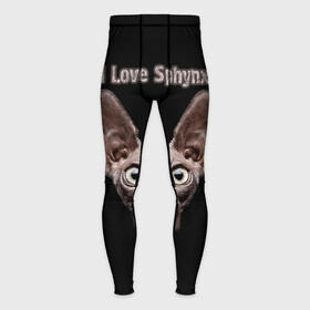 Мужские тайтсы 3D с принтом Я люблю сфинксов в городе Новоалтайск,  |  | cat | cats | i love sphynx | sphynx | кот | котёнок | коты | котята | кошачьи | кошка | кошки | сфинкс | я люблю сфинксов