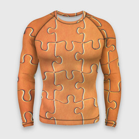 Мужской рашгард 3D с принтом Пазлы  паттерн в городе Новоалтайск,  |  | minimalism | pattern | puzzle | texture | минимализм | пазлы | паттерн | текстура