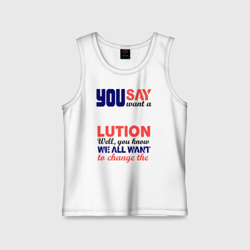 Детская майка хлопок The Beatles Revolution фото