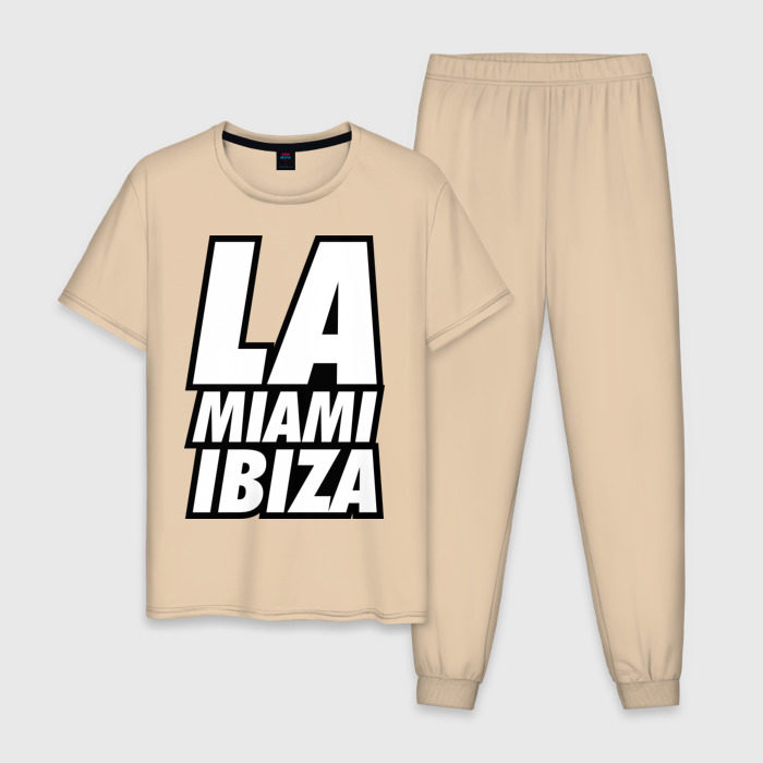 Мужская пижама хлопок LA Miami Ibiza фото