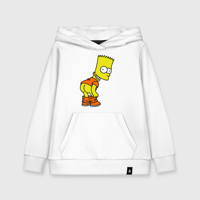 Детская толстовка хлопок Барт Симпсон Simpson фото
