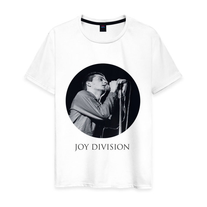 Мужская футболка хлопок Joy division круг фото