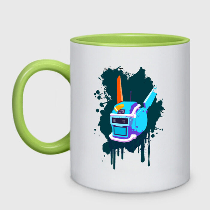 Кружка двухцветная Чаппи клякса фото