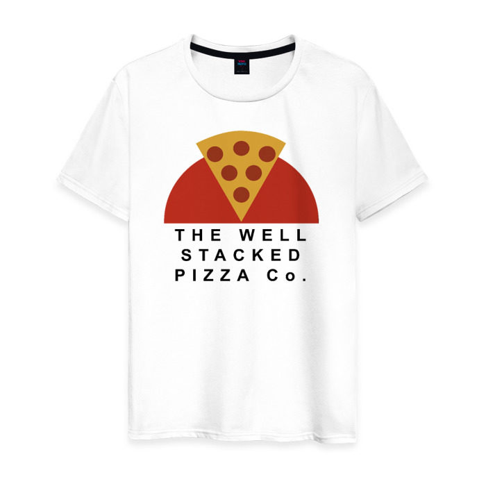 Мужская футболка хлопок The Well Stacked Pizza фото