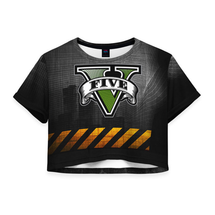 Женская футболка 3D укороченная GTA фото