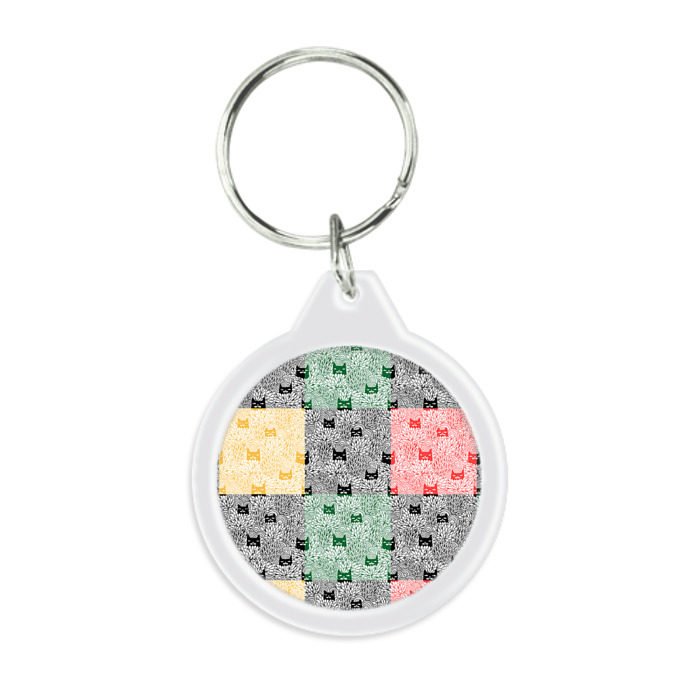 Брелок круглый Котики фото