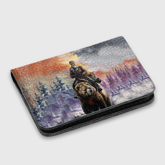 Картхолдер с принтом Медведь фото