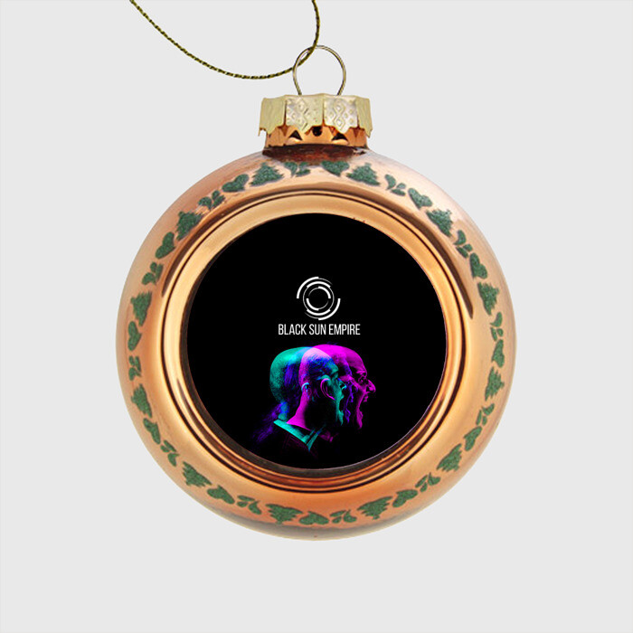 Стеклянный ёлочный шар Black Sun Empire фото