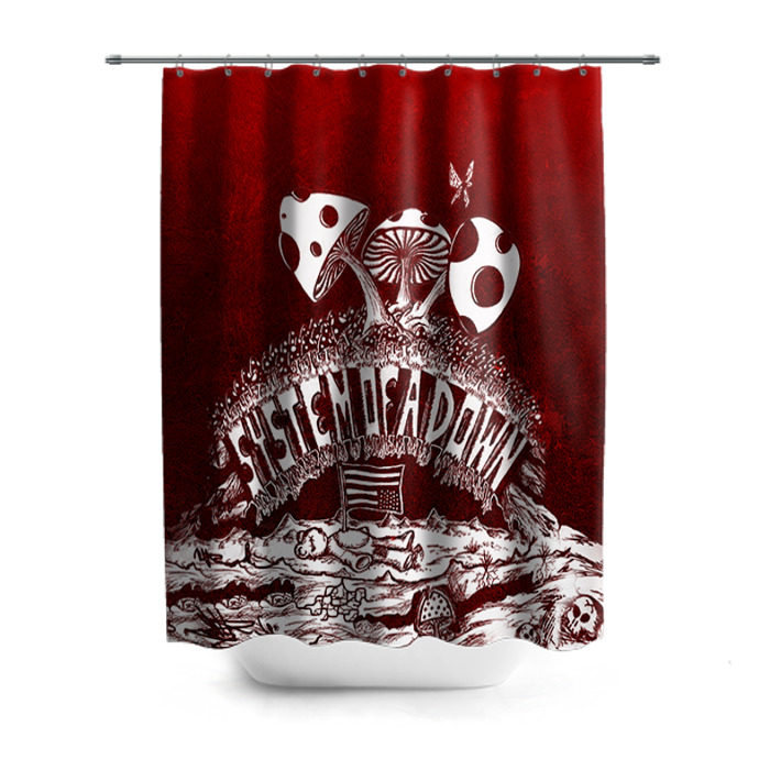 Штора 3D для ванной System of a Down фото