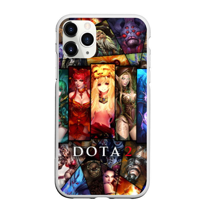 Чехол для iPhone 11 Pro матовый Dota-2 Девушки фото