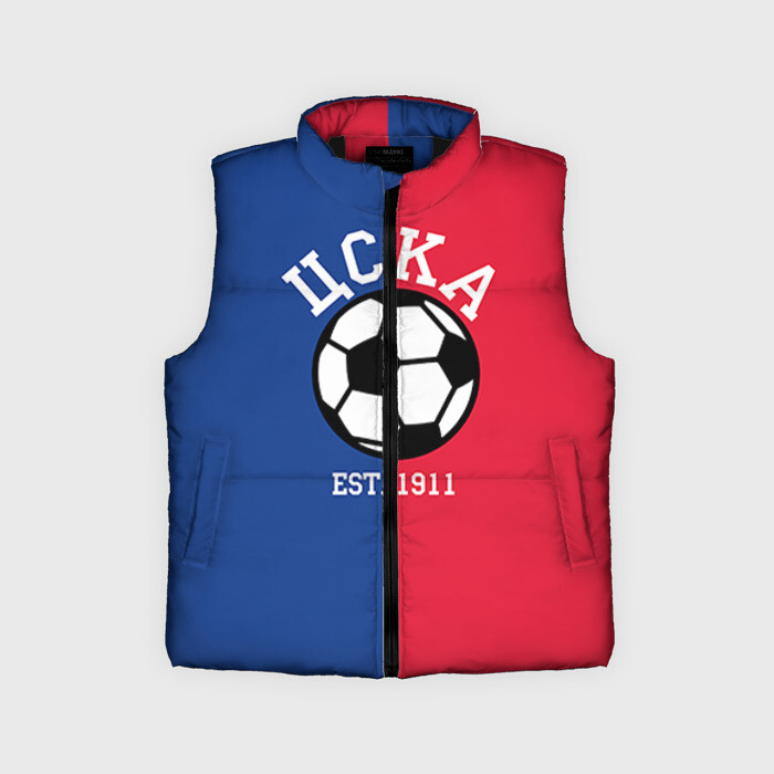 Детский жилет утепленный 3D ЦСКА фото