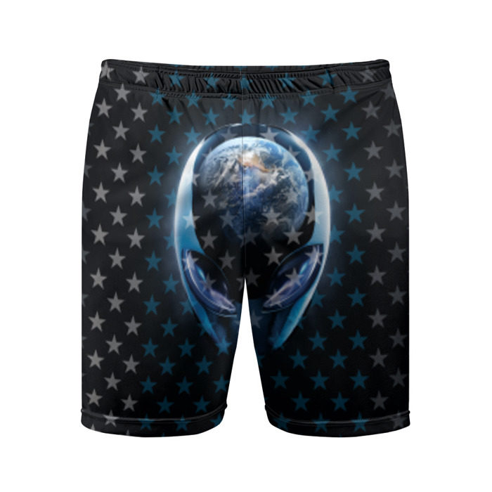 Мужские шорты 3D спортивные Alien фото
