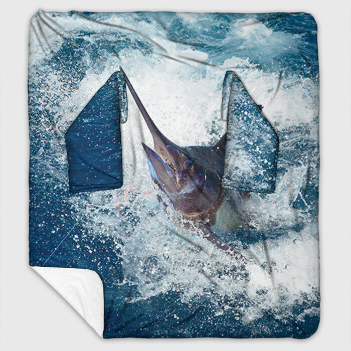 Плед с рукавами Рыбалка 1 фото