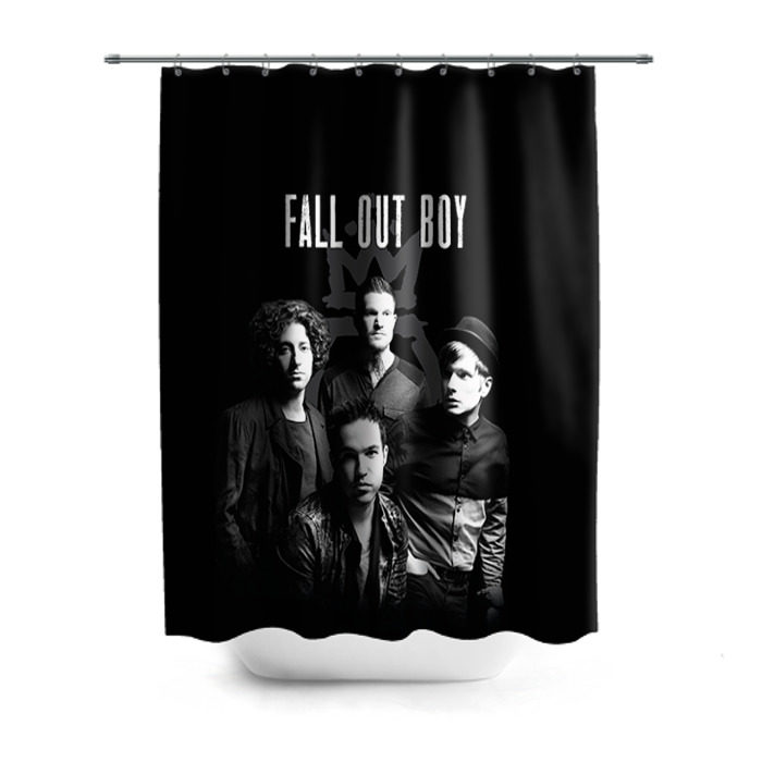 Штора 3D для ванной Группа Fall out boy фото