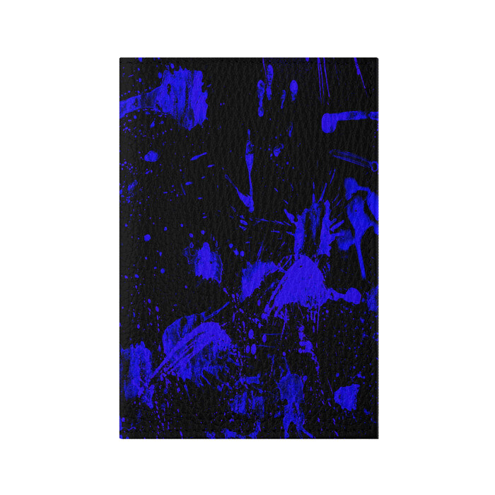 Обложка для паспорта матовая кожа Брызги фото