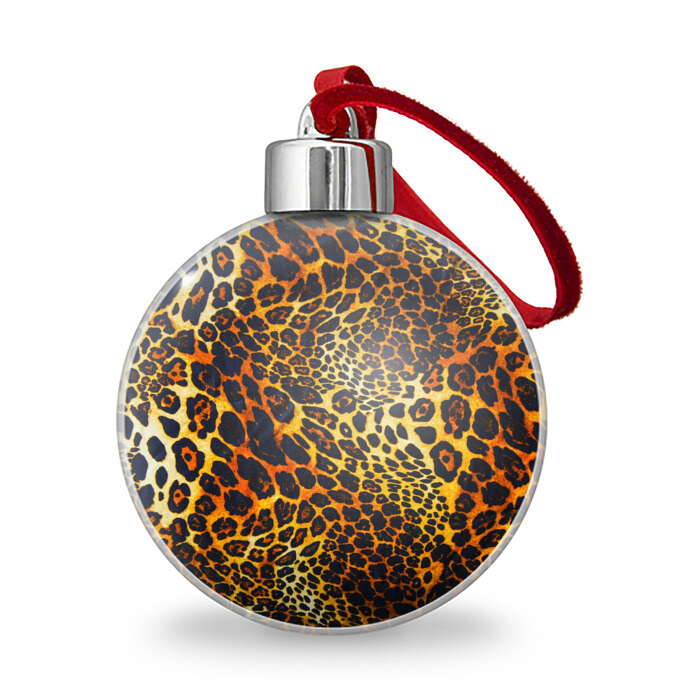 Ёлочный шар Леопард фото