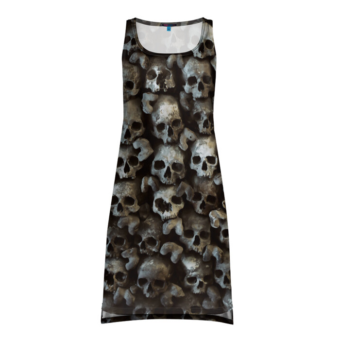 Платье-майка 3D Черепа фото