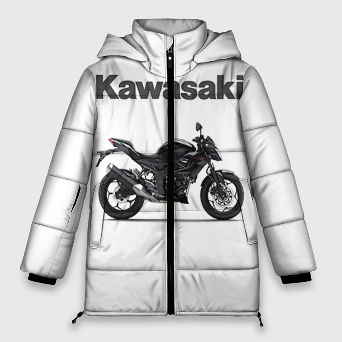 Женская зимняя куртка 3D Kawasaky фото