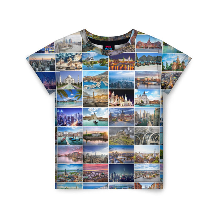 Детская футболка 3D Страны мира фото