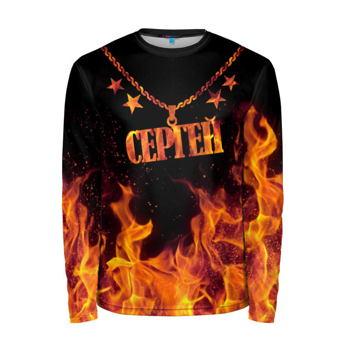 Мужской лонгслив 3D Сергей фото
