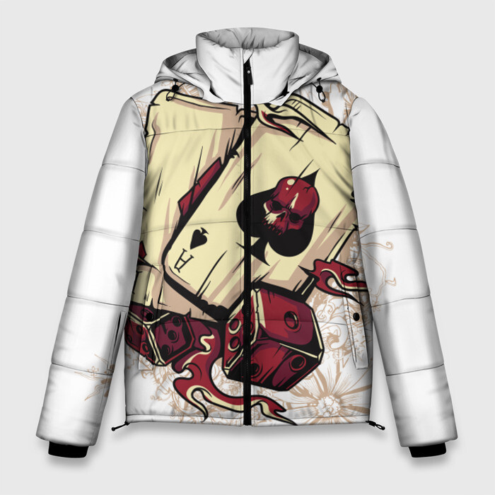 Мужская зимняя куртка 3D Жизнь это игра фото