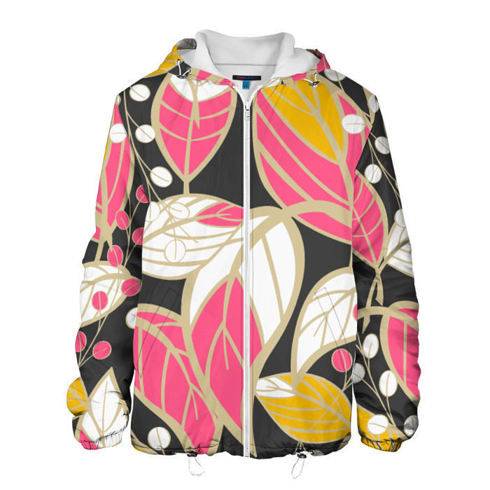 Мужская куртка 3D цветочный принт фото