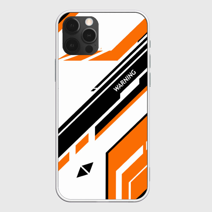 Чехол для iPhone 12 Pro cs:go - Asiimov P90 Style фото
