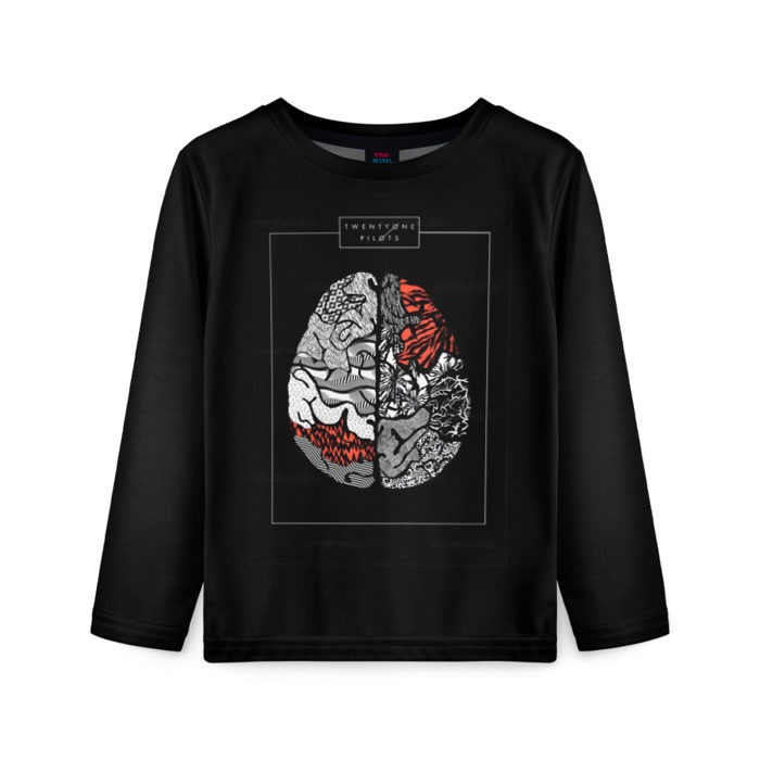 Детский лонгслив 3D Twenty one pilots фото