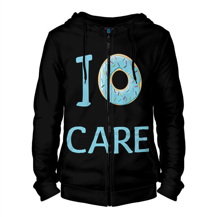 Мужская толстовка 3D на молнии Donut care фото