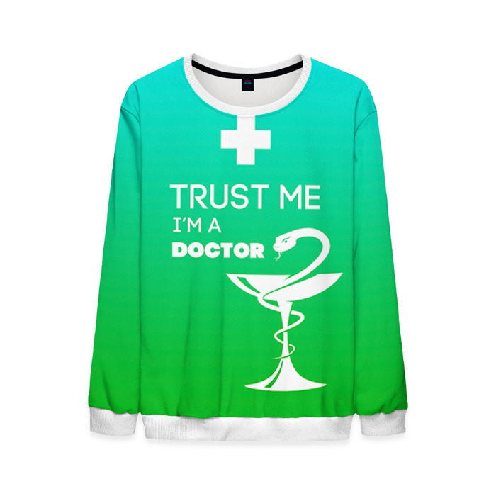 Мужской свитшот 3D Trust me, i`m a doctor фото