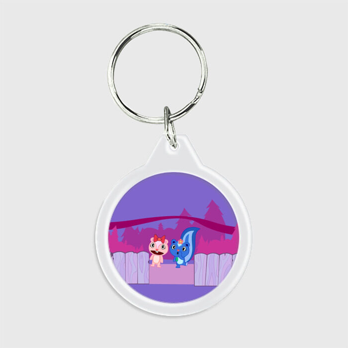 Брелок круглый Happy Tree Friends фото